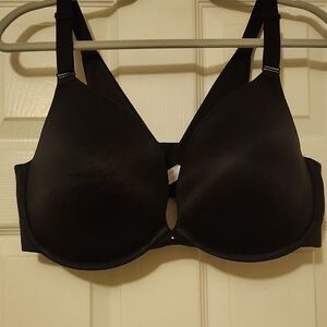 Cacique Smooth Molded Black Bra with Keyhole Detail